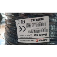 TeknoKapsül Apronx Cat6 23AWG 305MT Outdoor 0.57MM Utp Kablo Siyah
