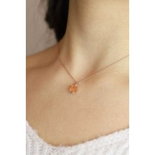 Midyat Gümüş Dünyası 925 Ayar Gümüş Lotus Çiçeği Kolye