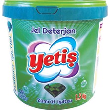 Yetiş Zümrüt 1.5 kg Bulaşık Jel Deterjan Güçlü Temizlik ve Parlaklık Sağlar