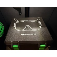 Print Zone Djı Goggles N3 Özel Patent Sanat Tasarımlı Sert Taşıma ve Koruyucu Saklama Kutusu