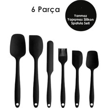 RSC Marketim 6lı Takım Yanmaz Yapışmaz Mutfak Pasta Slikon Yumurta Fırçası Kaşık Bıçak Spatula Seti 4.6 10878 Değerlendirme Fotoğraflı Yorum Iconu