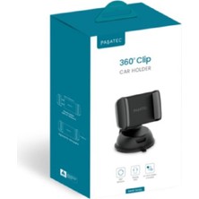 Paşatec Rave Araç Telefon Tutucu Vantuzlu ve Air Vent - Siyah