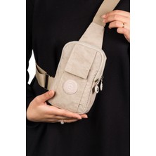 Sannora Bags Keten Telefon Bölmeli Bel ve Çapraz Omuz Çanta Göğüs Seyahet Günlük Bodybag