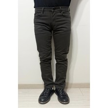 Hacker Fistan Store Erkek Koyu Kahve Yüksek Bel Normal Kesim Boru Paça Jean Pantolon