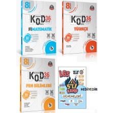 Fi Yayınları 8. Sınıf Türkçe + Matematik + Fen Bilimleri Kod 36 Haftalık Deneme  (5 Li Genel Deneme Hediyeli)