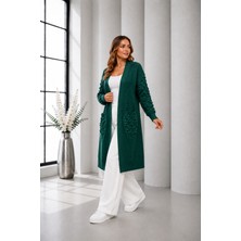 Yetki Tekstil Ponpon Desen Hırka