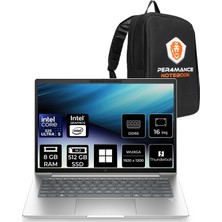 Hp Elitebook 6 G2I Aı Intel Core Ultra 5 325 8gb Ram 512GB SSD 16" Wuxga (1920X1200) IPS WIN11 Pro C77J9AVP302 Taşınabilir Bilgisayar + Per4 Çanta