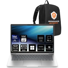 Hp Elitebook 6 G2I Aı Intel Core Ultra 5 325 16GB Ram 512GB SSD 16" Wuxga (1920X1200) IPS WIN11 Pro C77J9AVP308 Taşınabilir Bilgisayar + Per4 Çanta