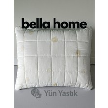Bella Home 50X70 Yün Kapitoneli Yastık - Yıkanabilir - Fermuarlı - Özel Çantalı
