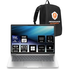 Hp Elitebook 6 G2I Aı Intel Core Ultra 5 325 64GB Ram 512GB SSD 16" Wuxga (1920X1200) IPS WIN11 Pro C77J9AVP338 Taşınabilir Bilgisayar + Per4 Çanta