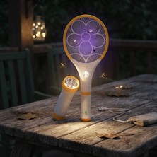 Lovesta Home Sivrisinek Öldürücü Raket - El Fenerli - Kendinden LED Işıklı