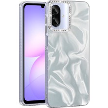 Cepustik Telefon Aksesuarları Galaxy A07 Kılıf Airbagli Parlak Taş Detay Tasarımlı Esila Kılıf