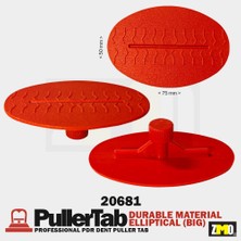 Zmo Technik Pdr Boyasız Göçük Düzeltme Adaptörü (Öpücük) Kanatlı Elips Büyük 50X75MM