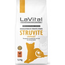 Lavital Struvite Tavuklu Üriner Sistem Destekleyici Kedi Maması 1.5 kg