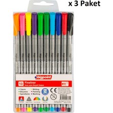 Bigpoint Fineliner 10'lu Blister x 3 Paket