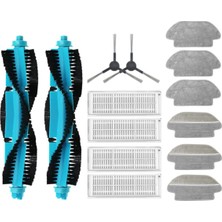 1001 Viomi V2 Pro-V3 Uyumlu Uyumlu Yedek Fırça Hepa Filtre Mop Seti-14 Parça