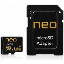 Neo Teknoloji 32 GB Hafıza Kartı Micro Sd Kart ve Adaptörü 100 Mb/s