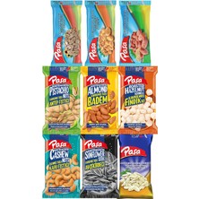 Lezzeti Keşfet Lüx Kuruyemiş Paketi, 27 Adet, 990GR Toplam, Antep Fıstığı, Badem, Fındık, K