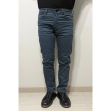 Hacker Fistan Store Erkek Mavi Yüksek Bel Rahat Kesim Boru Paça Büyük Beden Jean Pantolon