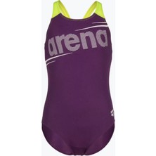 Arena G Bold Swimsuit V Back Mor Kız Çocuk Yüzücü Mayosu 011755960