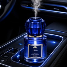 Auhma Af-13 120ML Şarjlı Ultrasonik Araç Koku Difüzörü Mavi  Ambiyans Işıklı Chanel Esans Aroma Yayıcı
