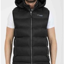 Columbia Titanium Omni Heat Siyah Slim Fit Kapşonlu Termal Şişme Yelek