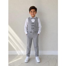 Zelhan Junior Erkek Çocuk Yelekli Smokin Takım