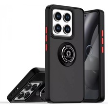 Marsilyan™- Xiaomi Mi 15 Pro Kılıf Montreal Yüzüklü Silikon Kapak - Siyah