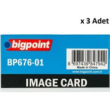 Bigpoint Akrilik Isimlik Dikdörtgen Şeffaf x 3 Adet
