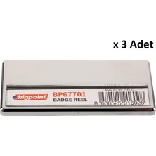 Bigpoint Metal Mıknatıslı Isimlik Silver x 3 Adet