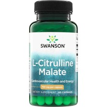 Swanson L-Citrulline Malate 750 Mg 60 Kapsül