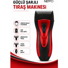 Neffo Profesyonel Şarjlı Günlük Sakal Ense Vücut Kılı Kesme Tıraş Makinesi Lazer Öncesi 179