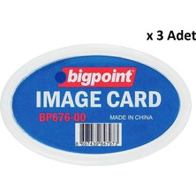 Bigpoint Akrilik Isimlik Oval Şeffaf x 3 Adet