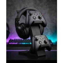 Xbox 2'li Gamepad ve Kulaklık Standı | Xbox Controller Tutucu Masaüstü Organizer 3D Baski