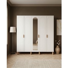 İNDEPPO Bohem 5 Kapaklı Gardırop (200 cm - Aytaşı)