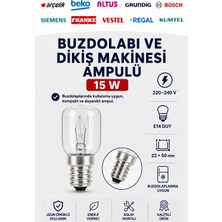 Öz Beyaz Eşya Franke Buzdolabı Ampulü 15 W E14 Duy