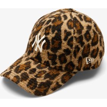 New Era New York Yankees Tüylü Leopar Unisex Kahverengi Şapka.-
