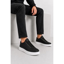 Ht Hotin Patara Erkek Bağcıklı Günlük Sneaker Spor Ayakkabı Siyah-Beyaz