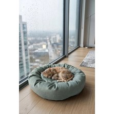 TinyPati Simit Model Kedi ve Köpek Yatağı (Kaliteli Elyaf Dolgu)