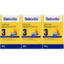 Bebivita Bebek Sütü 400GR No:3 1 Yaşından Itibaren Biberon Maması 3'lü Set
