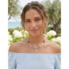 Tılsım Accesories Mercanlı Yıldız Kolye 40 cm