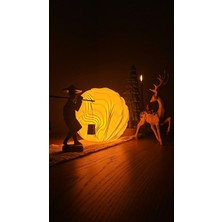 Dekoratif Masa Lambası Velor | Modern Ambiyans Aydınlatma | Şık Abajur | E27 LED Ampul Dahil | Gece Lambası | Glax