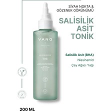 Vang Yağlı ve Sivilceye Yatkın Karma Cilt, Siyah Nokta Karşıtı, Gözenek Sıkılaştırıcı & Sebum Dengeleyici, Salisilik Asit Tonik 200 ml