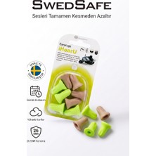 SwedSafe IHearU Kulak Tıkacı, 4 Çift, Her Şeyi Dinle Ama Daha Düşük Sesle, 26 Db, Tek Beden, Yüksek Konfor, Günlük Kullanım, Iş, Trafik ve Konser