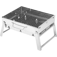 1001 Portatif Katlanabilir Mangal - Madfox Roadtrip Bbq - Silver - 547306