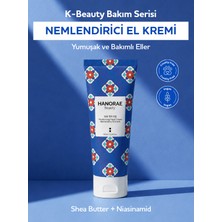 Hanorae Beauty Shea Butter ve Niasinamid Içeren Nemlendirici El Kremi – Kuru Eller Için Hızlı Emilen Günlük Bakım 100 ml