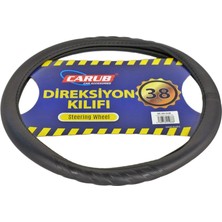 Carub Geçmeli Direksiyon Kılıfı Siyah 38 cm BR1841968