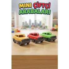 Farbu Oyuncak 3'lü Küçük Oyuncak Araba Seti 10 cm  Ergonomik ve Güvenli Tasarımlı Sevimli  Arabalar