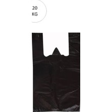 Siyah Atlet Poşet Büyük Boy 50X90 cm Takriben 240 Adet 20 kg