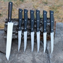 Köse Mehmet Ekmek Bıçağı & 6'lı Steak Bıçağı Seti - Kompakt Sap